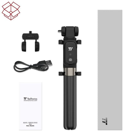 Selfie Stick Tripod TaoTronics TT-ST002, 3 in 1 cu Telecomanda Bluetooth detasabila