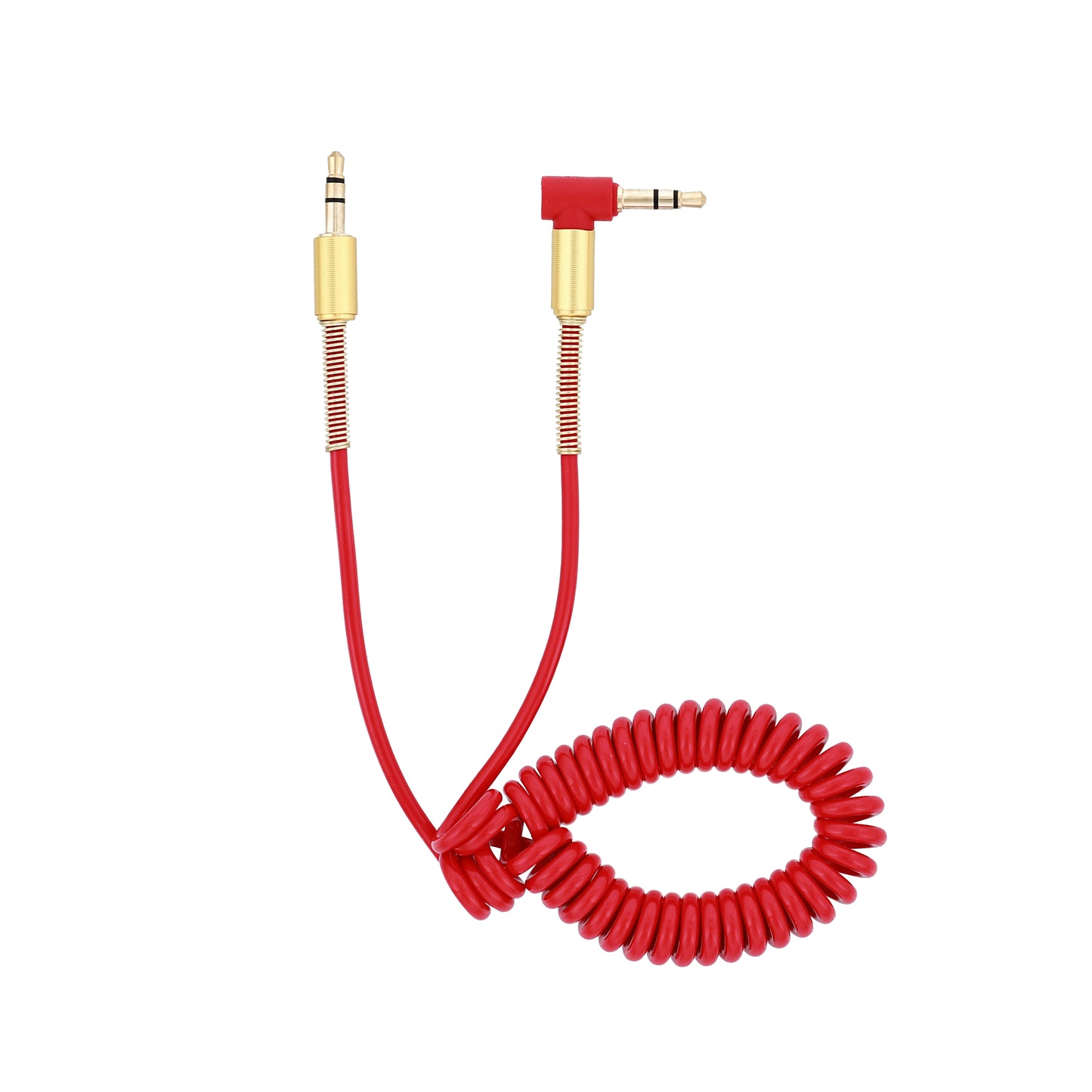 Cablu Audio jack 3..5mm extensibil rosu.