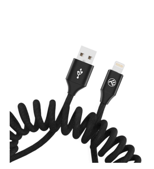 Cablu USB to Lightning extensibil 3A 1..8m negru.