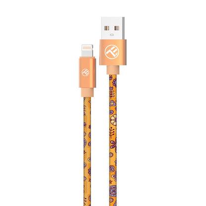 Cablu Graffiti Tellur USB to Lightning 3A 1m portocaliu