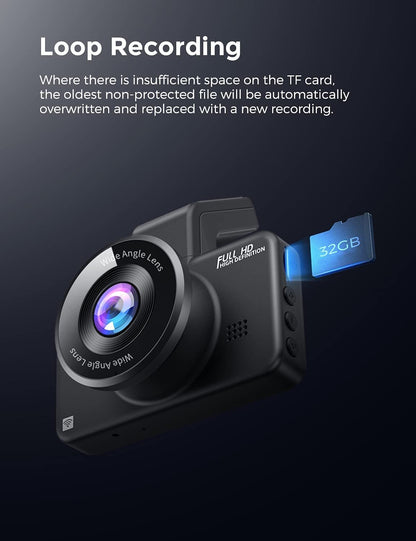 Camera auto DVR AZDOME M17, FHD 1080P, WiFi, Unghi 150  , G-Sensor