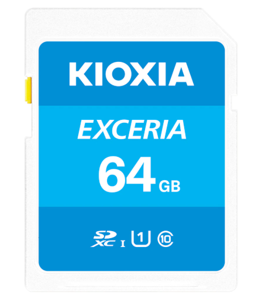 Card de memorie microSD Kioxia Exceria (M203) 64GBUHS I U1+ adaptor LMEX1L064GG2