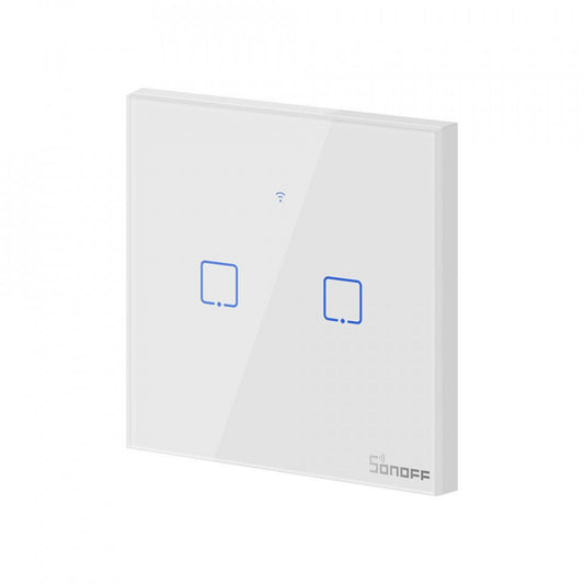 VeritoIntrerupatoareIntrerupator Smart  cu Touch  Sonoff T0 EU TX , WiFi, (2 canale)