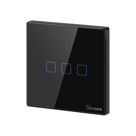 VeritoIntrerupatoareIntrerupator Smart  cu Touch WiFi + RF 433 Sonoff T3 EU TX, (3 canale)