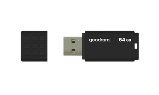 Memorie USB Goodram UME3 64GBnegru USB 3.0UME3-0640K0R11