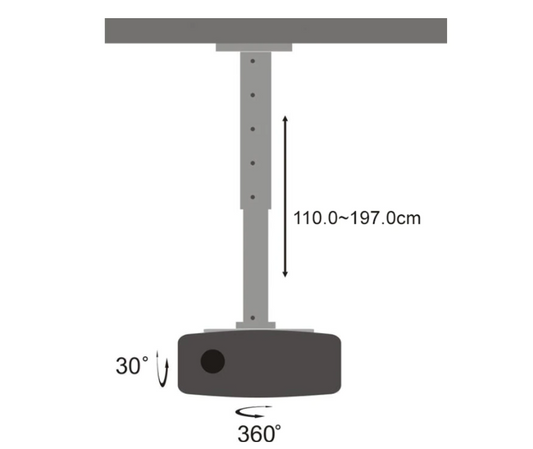 SBOX PM-200XL Suport pentru proiector tavan suporta 15 kg